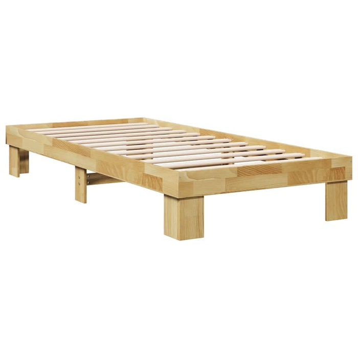 Cadru de pat fără saltea 75x190 cm din lemn masiv de stejar - WALTI WALTI