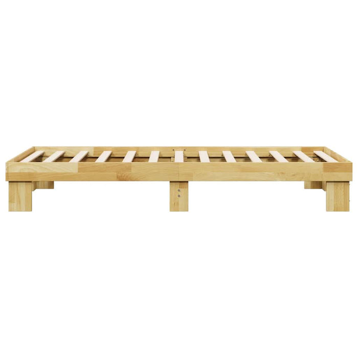 Cadru de pat fără saltea 75x190 cm din lemn masiv de stejar - WALTI WALTI