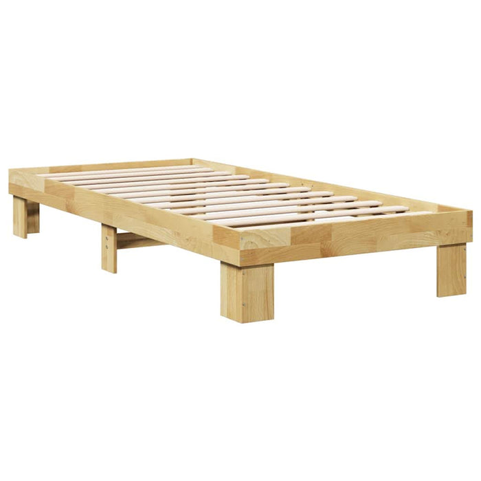 Cadru de pat fără saltea 75x190 cm din lemn masiv de stejar - WALTI WALTI
