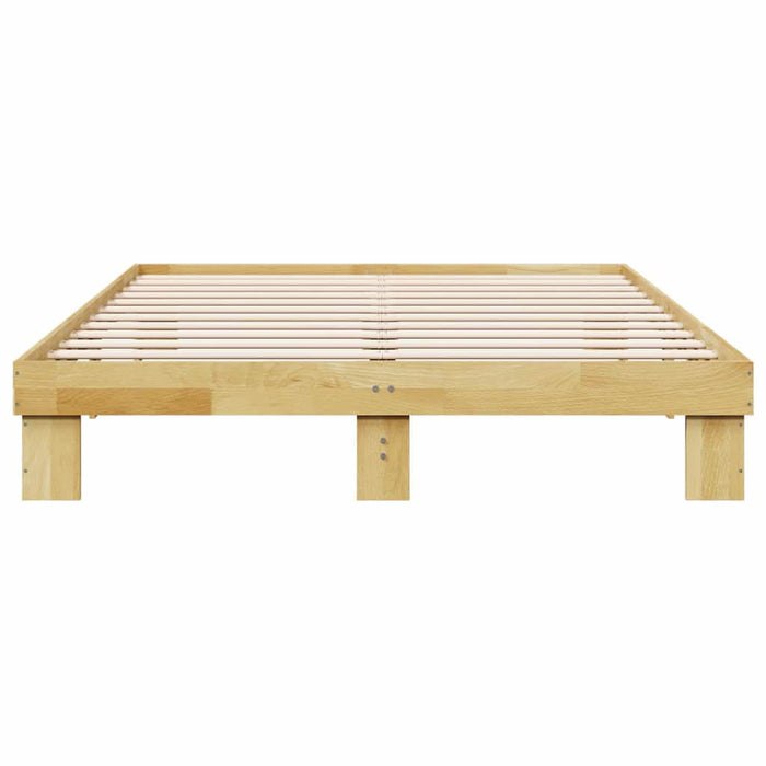 Cadru de pat fără saltea 135x190 cm din lemn masiv de stejar - WALTI WALTI