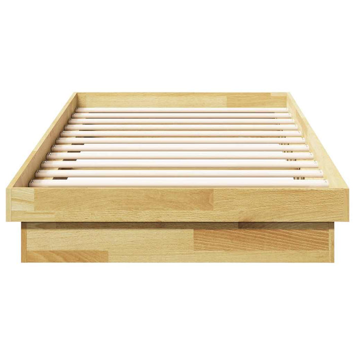 Cadru pat fără saltea 100x200 cm lemn masiv de stejar - WALTI WALTI