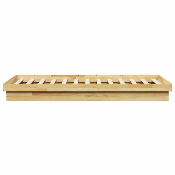 Cadru pat fără saltea 100x200 cm lemn masiv de stejar - WALTI WALTI