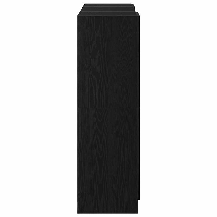 Set dulap de bucătărie 3 piese Lemn negru prelucrat - WALTI WALTI