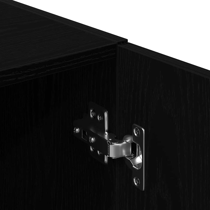 Set dulap de bucătărie 3 piese Lemn negru prelucrat - WALTI WALTI