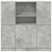Set dulap de bucătărie 3 piese Lemn prelucrat gri beton - WALTI WALTI