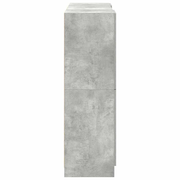 Set dulap de bucătărie 3 piese Lemn prelucrat gri beton - WALTI WALTI
