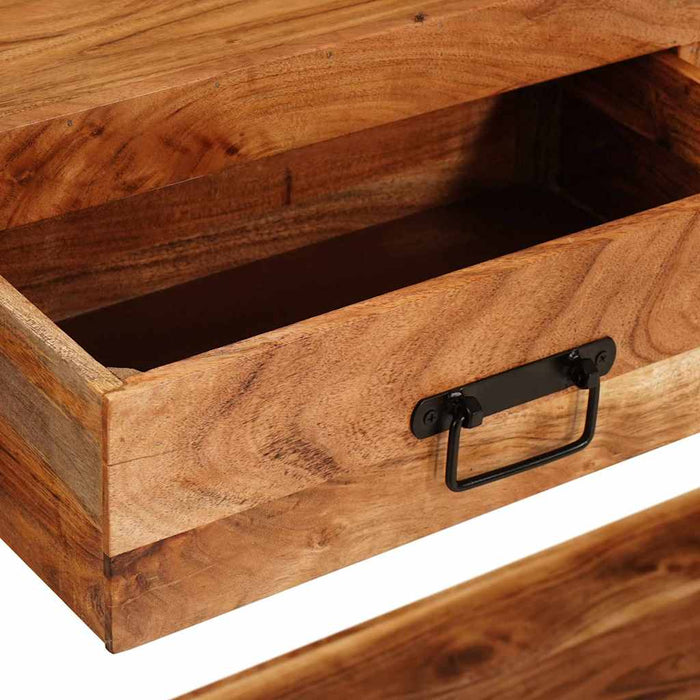 Mese consolă 2 pcs Maro 200 x 33 x 75 cm Lemn masiv de acacia - WALTI WALTI