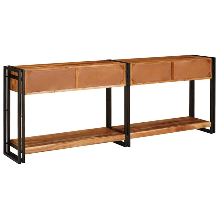 Mese consolă 2 pcs Maro 200 x 33 x 75 cm Lemn masiv de acacia - WALTI WALTI