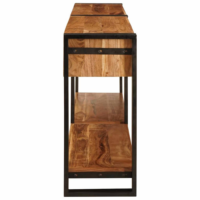 Mese consolă 2 pcs Maro 200 x 33 x 75 cm Lemn masiv de acacia - WALTI WALTI