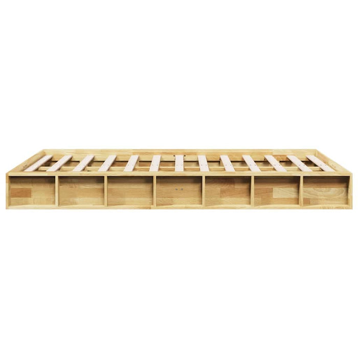 Cadru de pat fără saltea 120x200 cm din lemn masiv de stejar - WALTI WALTI