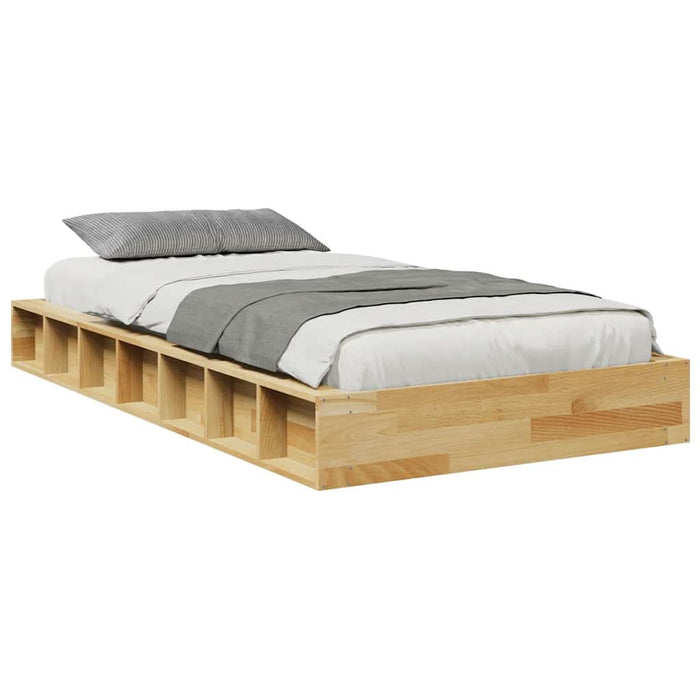 Cadru de pat fără saltea 75x190 cm din lemn masiv de stejar - WALTI WALTI