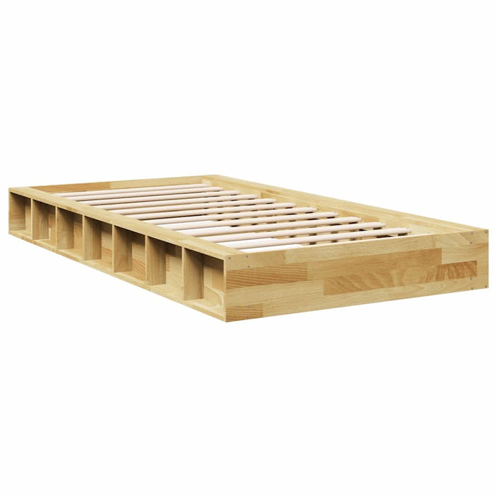 Cadru de pat fără saltea 75x190 cm din lemn masiv de stejar - WALTI WALTI
