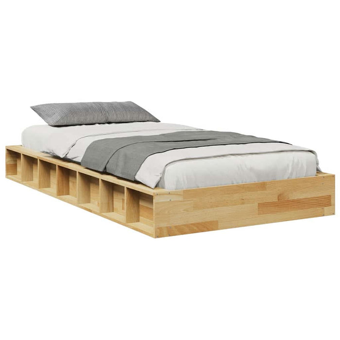 Cadru de pat fără saltea 90x190 cm din lemn masiv de stejar - WALTI WALTI