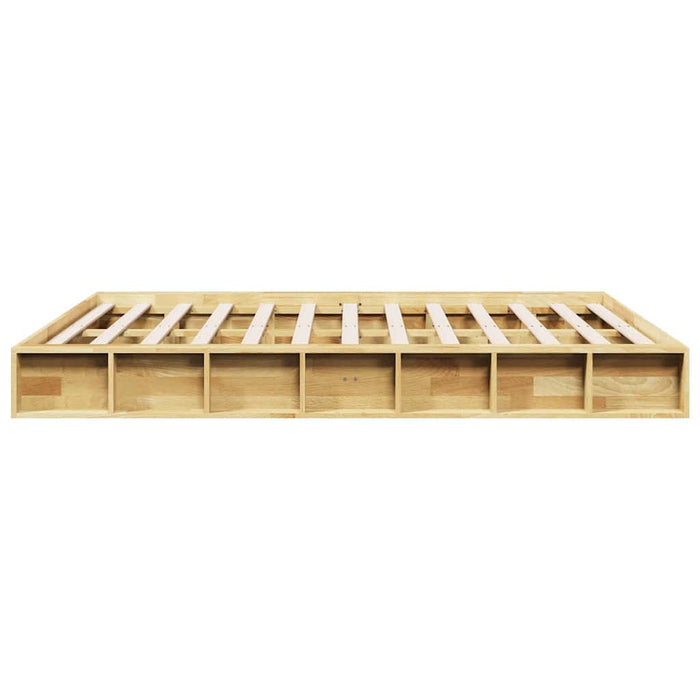 Cadru de pat fără saltea 135x190 cm din lemn masiv de stejar - WALTI WALTI