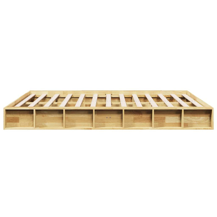 Cadru de pat fără saltea 140x190 cm din lemn masiv de stejar - WALTI WALTI