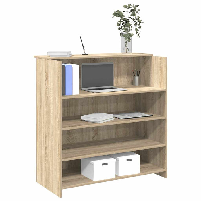 Birou de recepție din stejar Sonoma, 100x50x103,5 cm, lemn stratificat WALTI