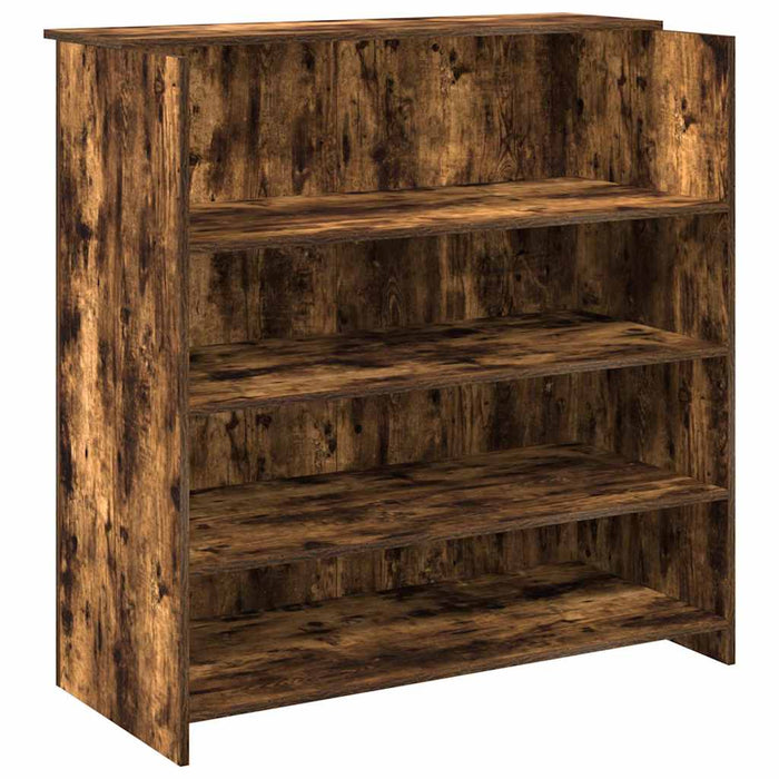 Birou de recepție stejar afumat 100x50x103,5 cm lemn prelucrat - WALTI WALTI