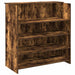 Birou de recepție stejar afumat 100x50x103,5 cm lemn prelucrat - WALTI WALTI