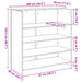 Birou de recepție stejar afumat 100x50x103,5 cm lemn prelucrat - WALTI WALTI