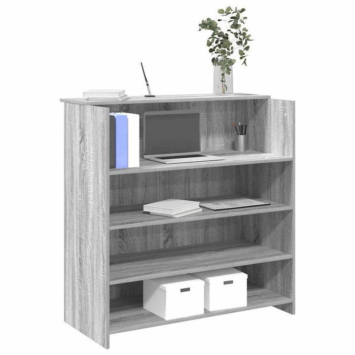 Birou de recepție Gri Sonoma 100x50x103,5 cm Lemn prelucrat - WALTI WALTI