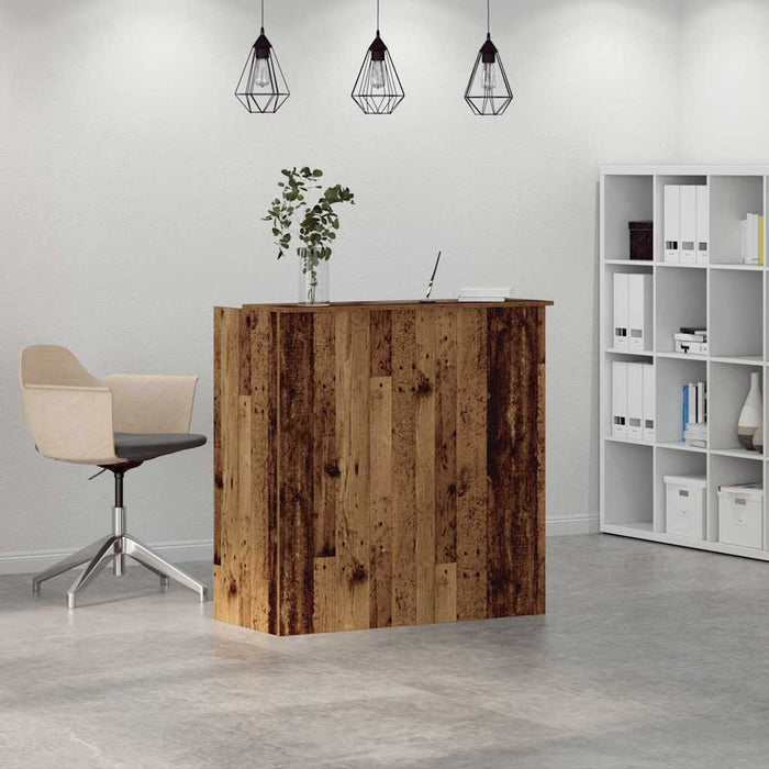 Birou de recepție Lemn vechi 100x50x103,5 cm Lemn prelucrat - WALTI WALTI