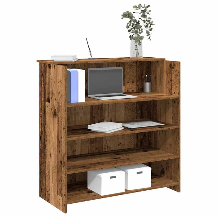 Birou de recepție Lemn vechi 100x50x103,5 cm Lemn prelucrat - WALTI WALTI