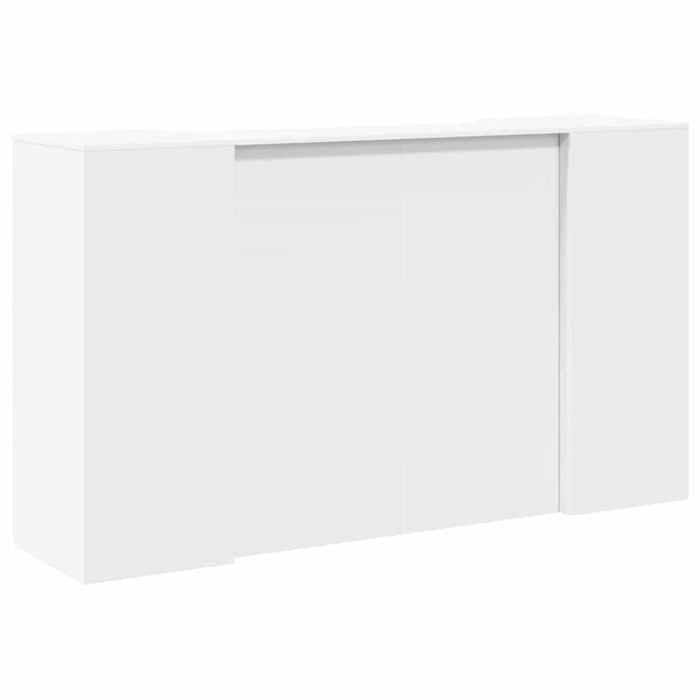Birou de recepție, alb, 180x50x103,5 cm, lemn stratificat WALTI