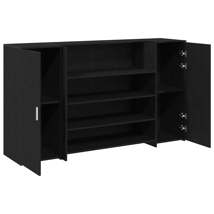 Birou de recepție din stejar negru 180x50x103,5 cm, lemn stratificat - WALTI WALTI
