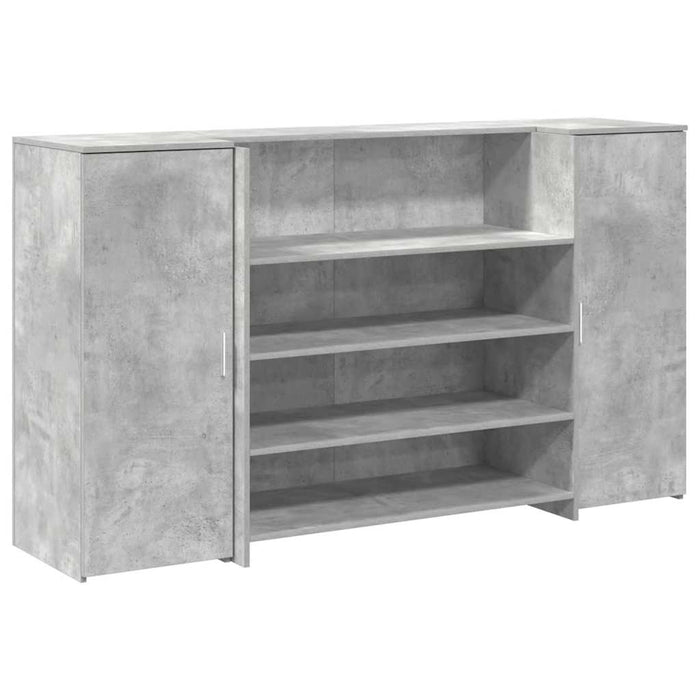 Birou de recepție Gri beton 180x50x103,5 cm Lemn prelucrat - WALTI WALTI