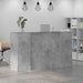 Birou de recepție Gri beton 180x50x103,5 cm Lemn prelucrat - WALTI WALTI