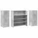 Birou de recepție Gri beton 180x50x103,5 cm Lemn prelucrat - WALTI WALTI