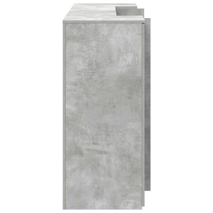 Birou de recepție Gri beton 180x50x103,5 cm Lemn prelucrat - WALTI WALTI