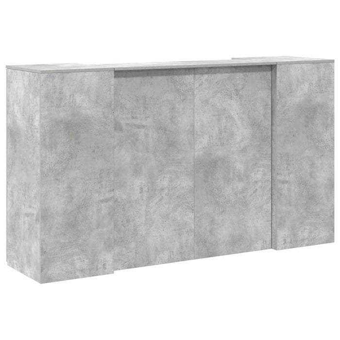 Birou de recepție Gri beton 180x50x103,5 cm Lemn prelucrat - WALTI WALTI