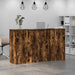 Birou de recepție stejar afumat 180x50x103,5 cm lemn prelucrat - WALTI WALTI