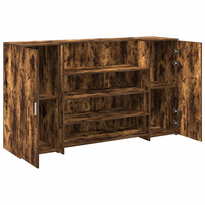 Birou de recepție stejar afumat 180x50x103,5 cm lemn prelucrat - WALTI WALTI
