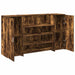Birou de recepție stejar afumat 180x50x103,5 cm lemn prelucrat - WALTI WALTI