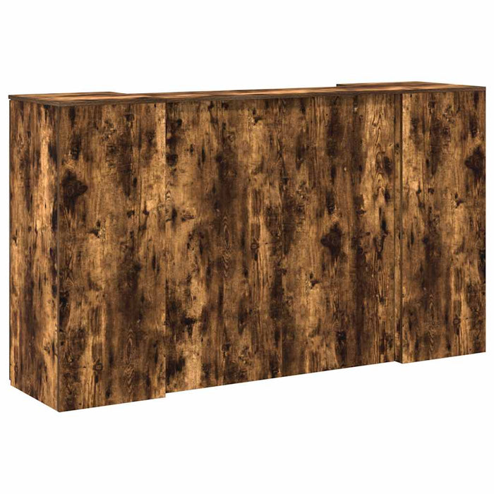 Birou de recepție stejar afumat 180x50x103,5 cm lemn prelucrat - WALTI WALTI