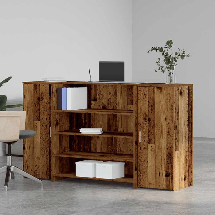 Birou de recepție Lemn vechi 180x50x103,5 cm Lemn prelucrat - WALTI WALTI