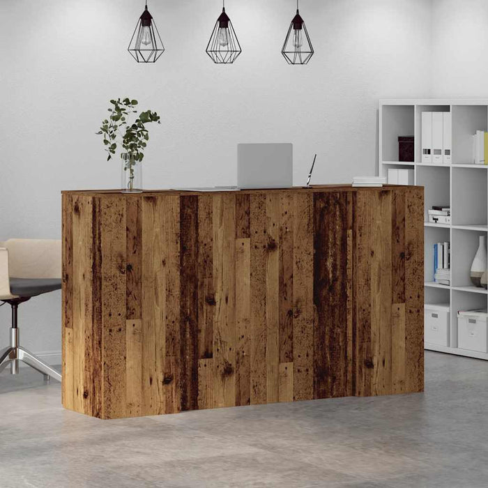 Birou de recepție Lemn vechi 180x50x103,5 cm Lemn prelucrat - WALTI WALTI