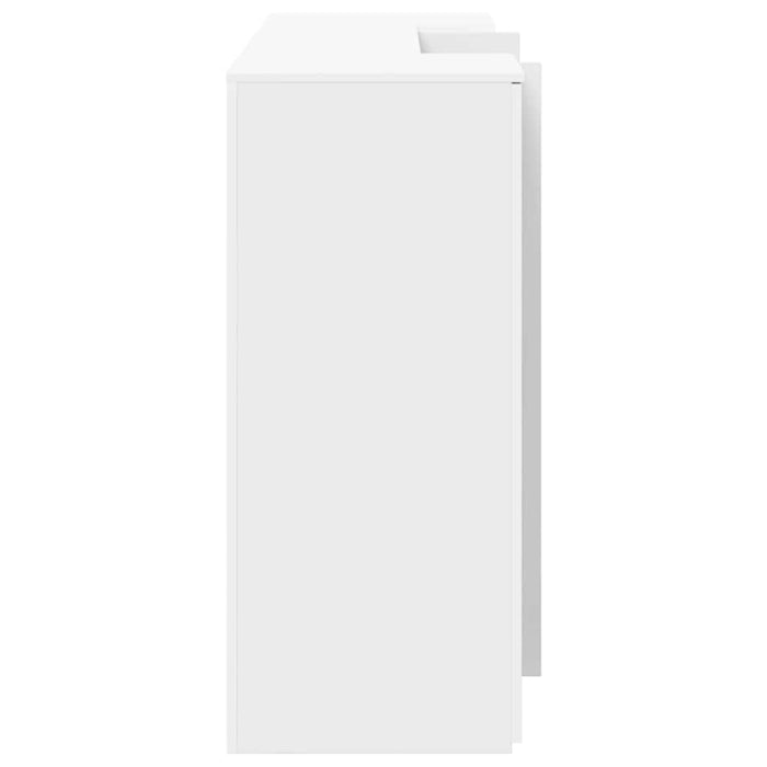 Birou de recepție, alb, 200x50x103,5 cm, lemn stratificat WALTI