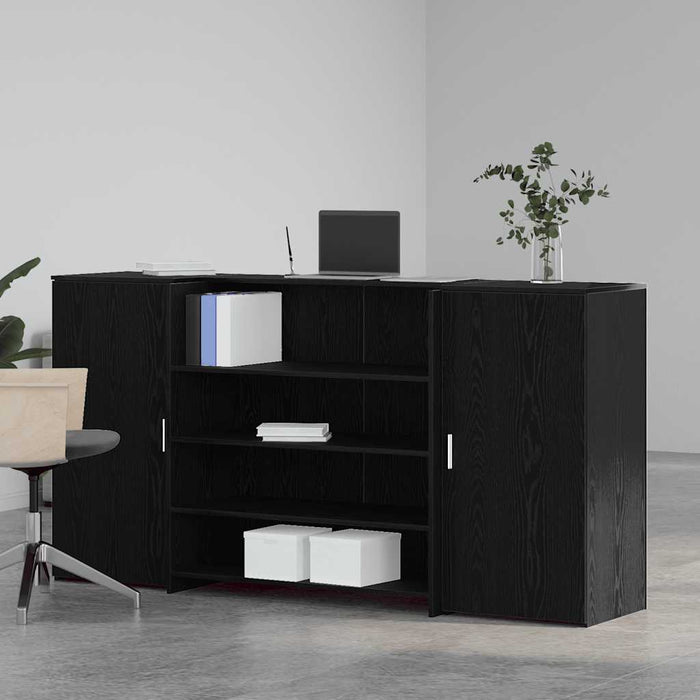Birou de recepție Stejar negru 200x50x103,5 cm Lemn prelucrat - WALTI WALTI