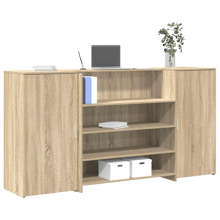 Birou de recepție Stejar Sonoma 200x50x103,5 cm Lemn prelucrat - WALTI WALTI