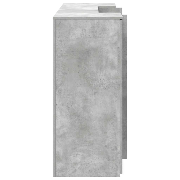 Birou de recepție Gri beton 200x50x103,5 cm Lemn prelucrat WALTI