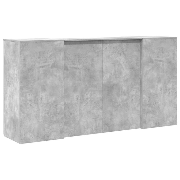 Birou de recepție Gri beton 200x50x103,5 cm Lemn prelucrat WALTI