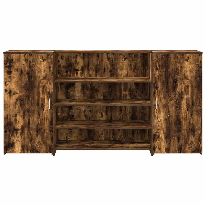 Birou de recepție stejar afumat 200x50x103,5 cm lemn prelucrat - WALTI WALTI