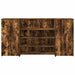 Birou de recepție stejar afumat 200x50x103,5 cm lemn prelucrat - WALTI WALTI