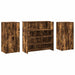 Birou de recepție stejar afumat 200x50x103,5 cm lemn prelucrat - WALTI WALTI