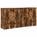 Birou de recepție stejar afumat 200x50x103,5 cm lemn prelucrat - WALTI WALTI