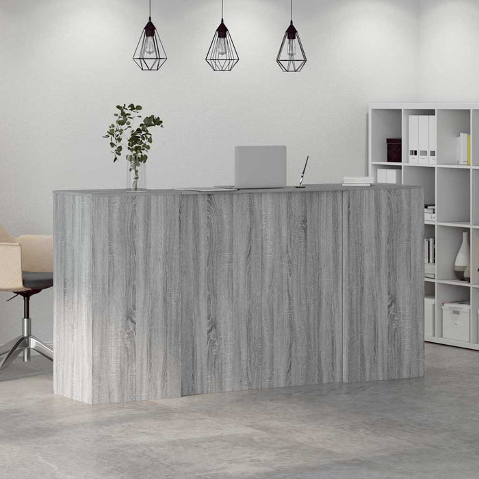 Birou de recepție Gri Sonoma 200x50x103,5 cm Lemn prelucrat WALTI
