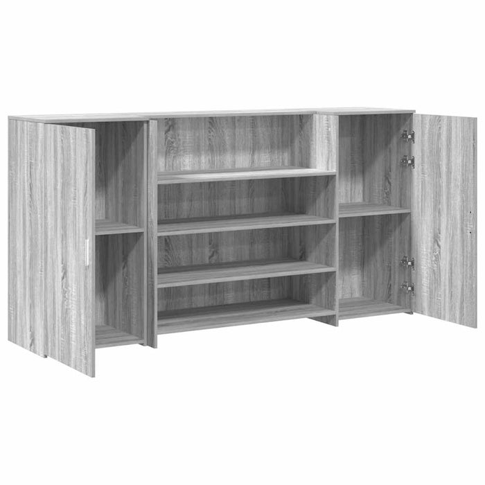 Birou de recepție Gri Sonoma 200x50x103,5 cm Lemn prelucrat WALTI